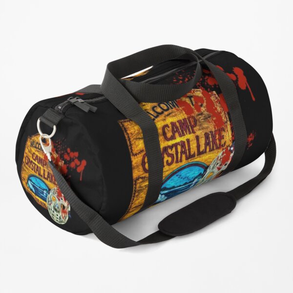 Friday The 13th, Camp Crystal Lake, Jason Voorhees Mask, Movie Fan Art Duffle Bag