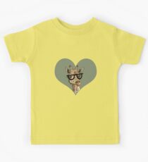 Ironic Lovely Lashes Giraffe Kids Tee