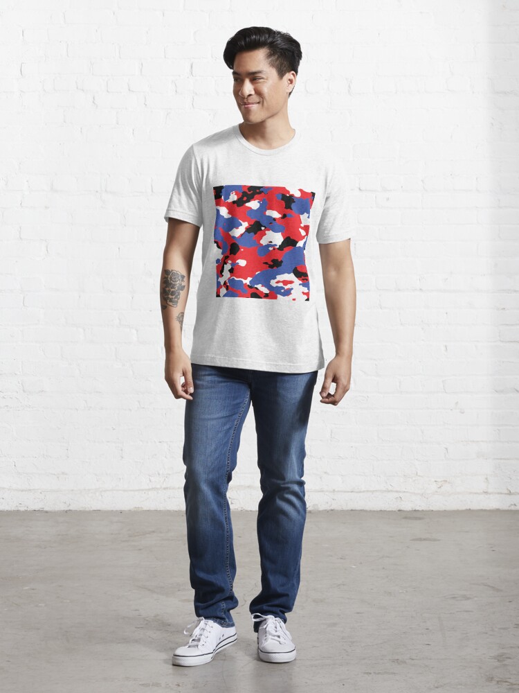 Red White and Blue Camo T shirt