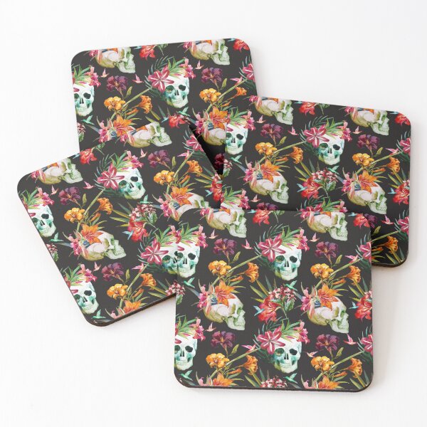 Item preview, French Skull in Paradise - Tropical Skull Design - Popular on the Street designed and sold by DavJen.