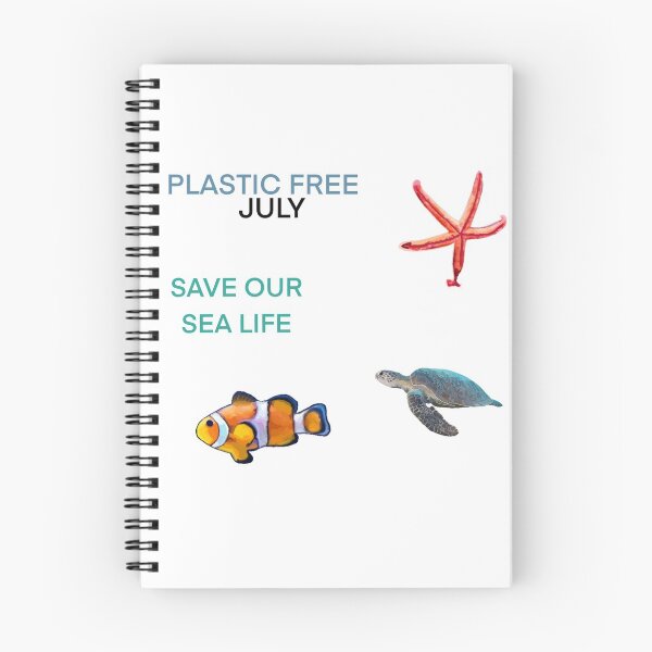 Item preview, Plastic free July, save our seas starfish, turtle  designed and sold by MollyJaneArt.