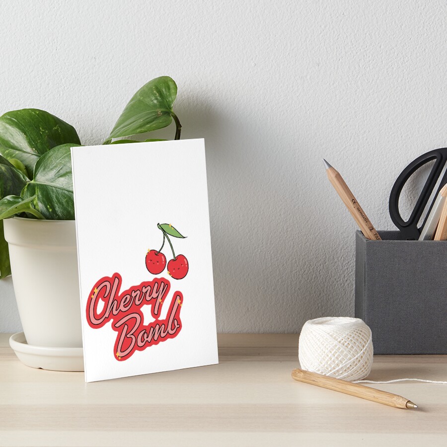 "Cherry Bomb Aesthetic" Art Board Print by cloudvity Redbubble