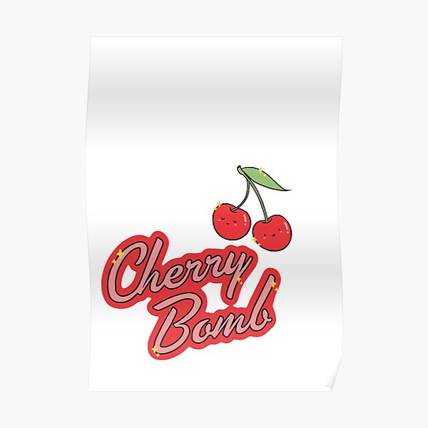 "Cherry Bomb Aesthetic" Poster for Sale by cloudvity Redbubble