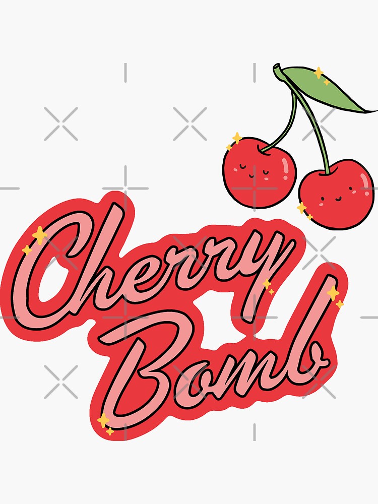 "Cherry Bomb Aesthetic" Sticker for Sale by cloudvity Redbubble