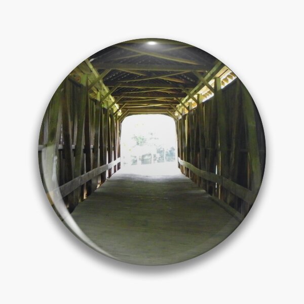 Item preview, Covered Bridge Photograph Tunnel Vision Perspective Art: Available on Face Masks, Pillows, Phone Cases & Gifts designed and sold by tamdevo1.