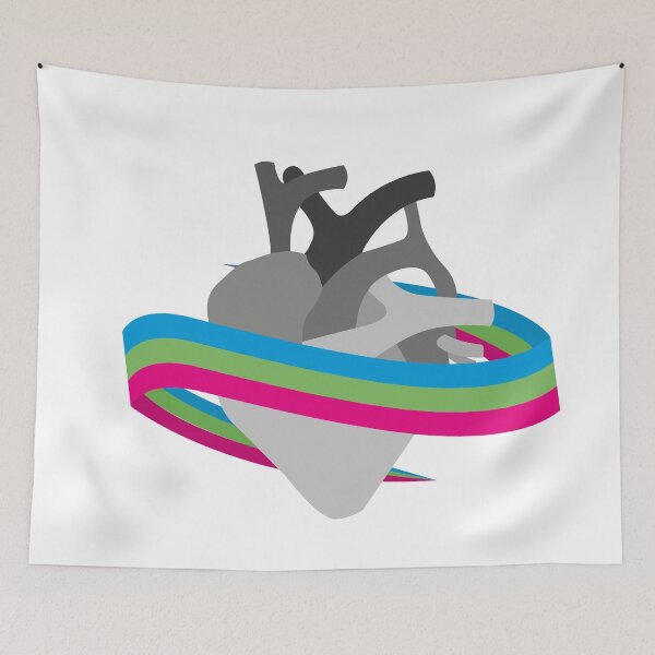 Item preview, polysexual heart designed and sold by SaskiaSnelders.