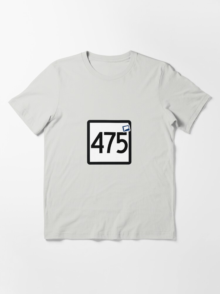 Connecticut 475 Area Code Bridgeport New Haven Sta T-Shirt