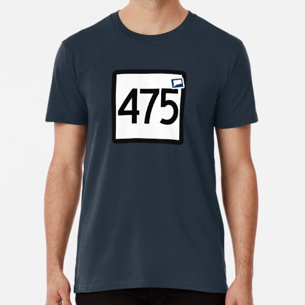 Connecticut 475 Area Code Bridgeport New Haven Sta T-Shirt