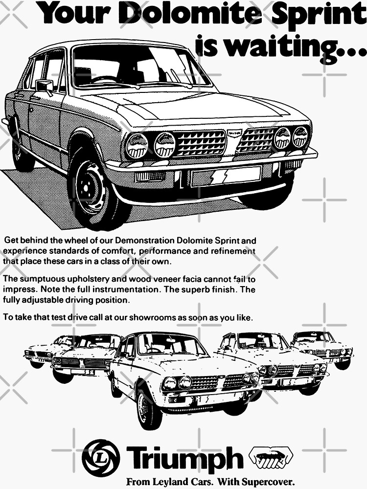 Triumph Dolomite Sprint Sticker By Throwbackm2 Redbubble