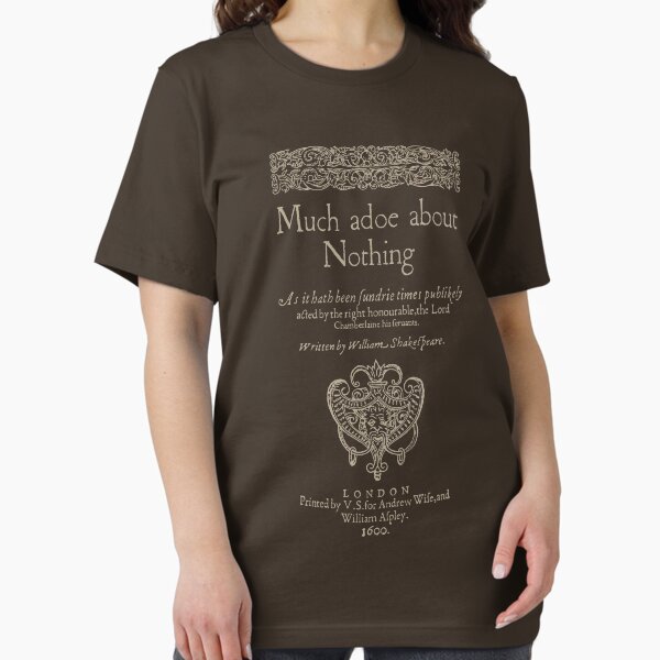 Item preview, Shakespeare, Much adoe about nothing. Dark clothes version designed and sold by bibliotee.