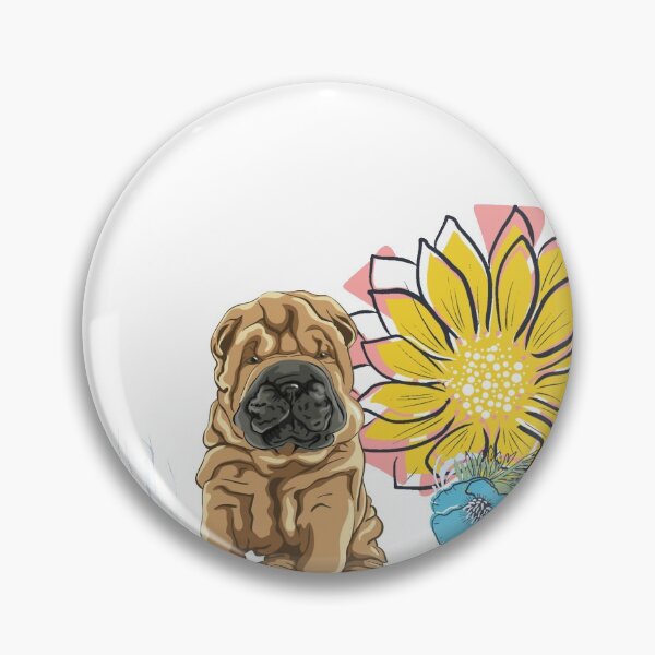 Item preview, Shar Pei floral designed and sold by mclaurin612.