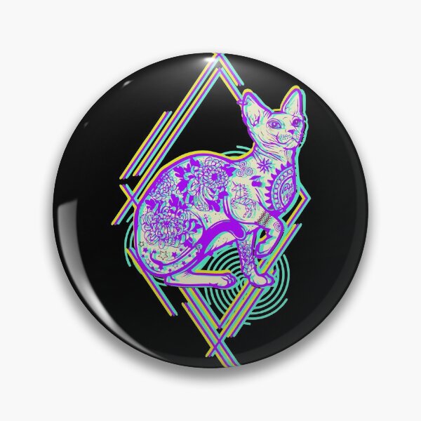 Item preview, psychedelic cat designed and sold by FotoLibreStudio.