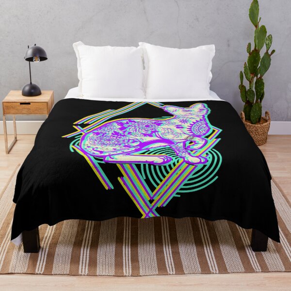 Item preview, psychedelic cat designed and sold by FotoLibreStudio.