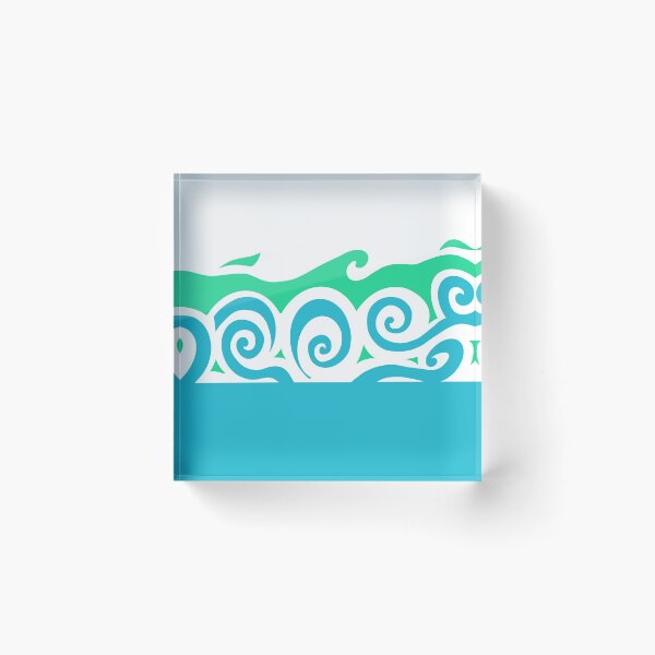 Item preview, Turquoise waves ocean designed and sold by AshStore.