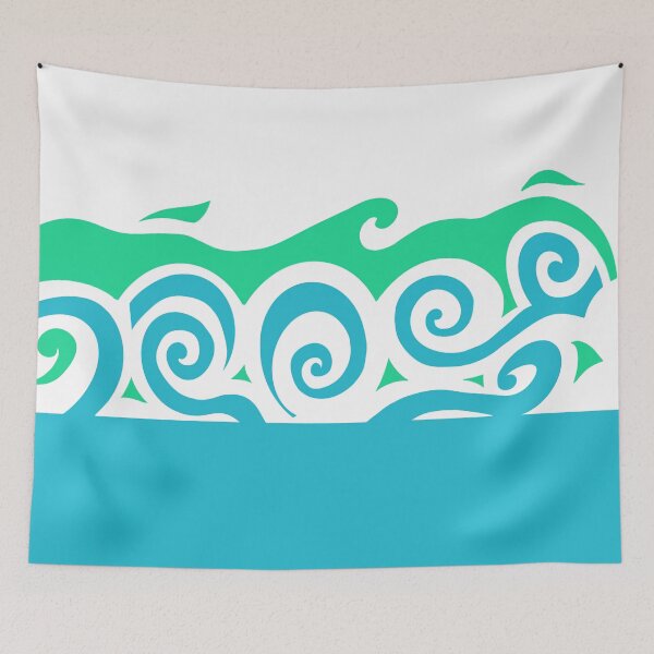 Item preview, Turquoise waves ocean designed and sold by AshStore.