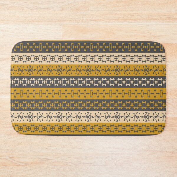 Item preview, Ethnic style ornament (gold, dark gray and sand) designed and sold by lents.