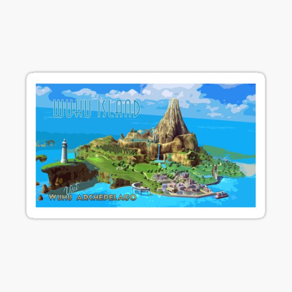 vliegtuig Bourgondië Op de een of andere manier Wuhu Island" Sticker for Sale by dill21 | Redbubble
