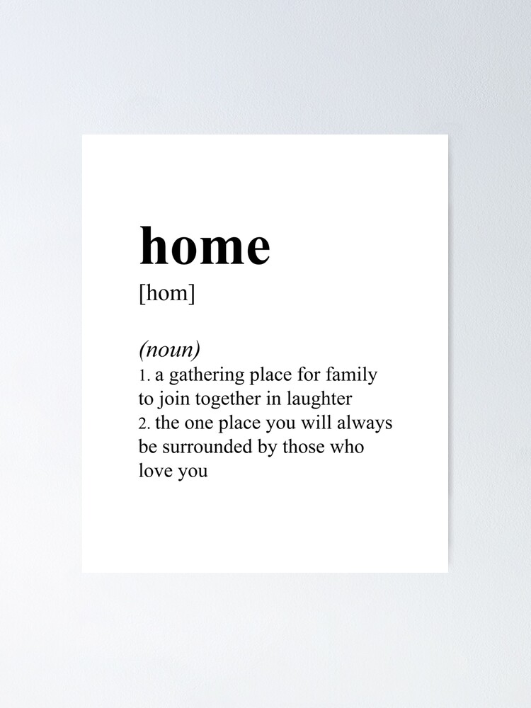 cute-family-home-definition-poster-for-sale-by-justcreativity