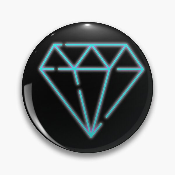 Aperçu de l'œuvre Cadeau diamant rose et bleu fluo créée et vendue par conceptDVS.