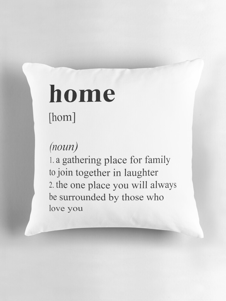 Family home pillow best sale