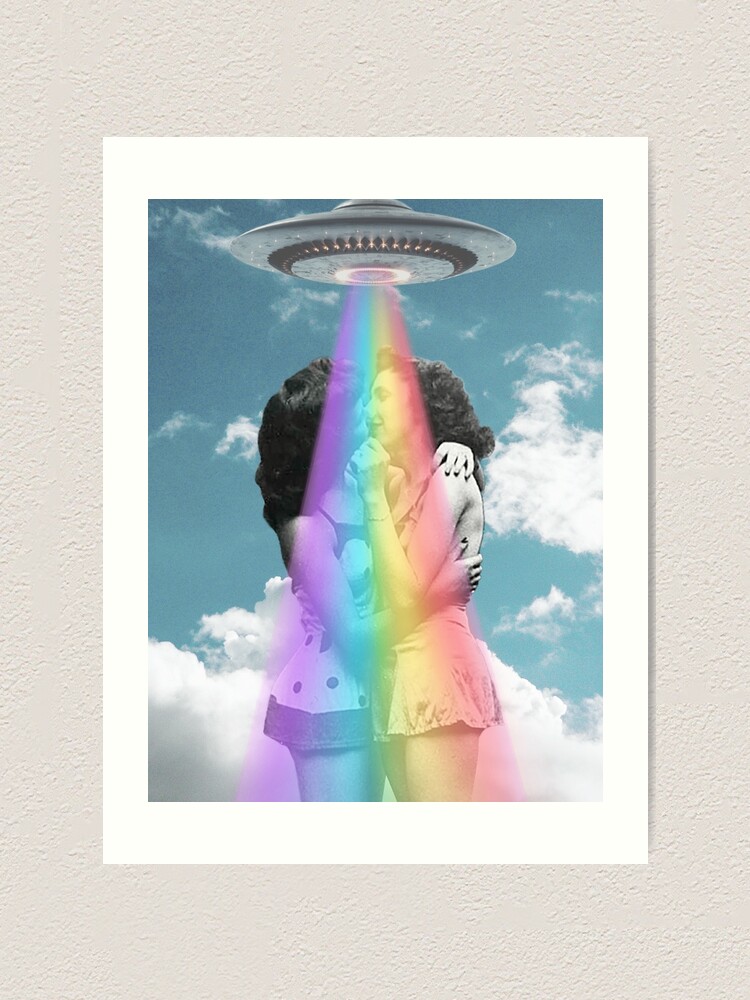 "Love is Love is Love Pride & UFOs" Art Print for Sale by MsGonzalez