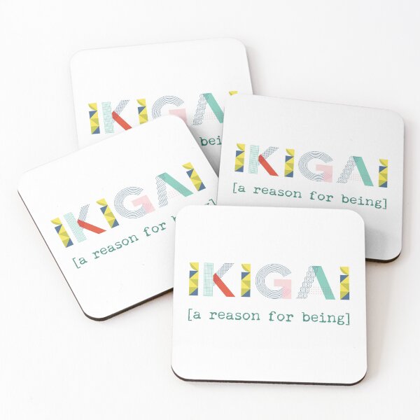 Item preview, Ikigai | A Reason For Being | Japanese Saying Meaning Definition | Life's Purpose and Meaning | Typography designed and sold by Angie Menegay.
