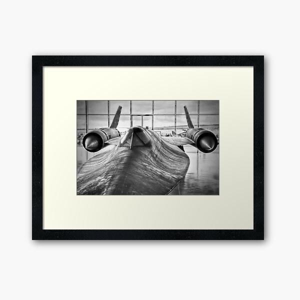 SR 71 Blackbird Framed Art Print