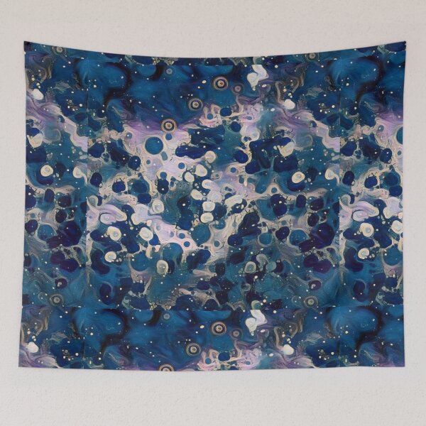 Item preview, Dark Blue abstract cosmic pattern  designed and sold by GoodyLeo.