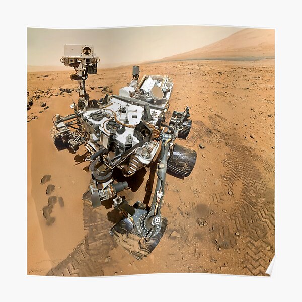 NASA's Curiosity Self-Portrait Poster