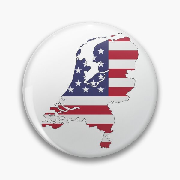 Item preview, Netherlands Outline - United States Flag designed and sold by iamstudent.