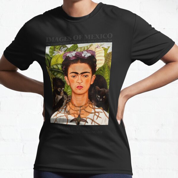 Aperçu de l'œuvre Affiche d'art de l'exposition Frida Kahlo - Autoportrait avec collier d'épines et colibri 1988 créée et vendue par Francisco Couto.