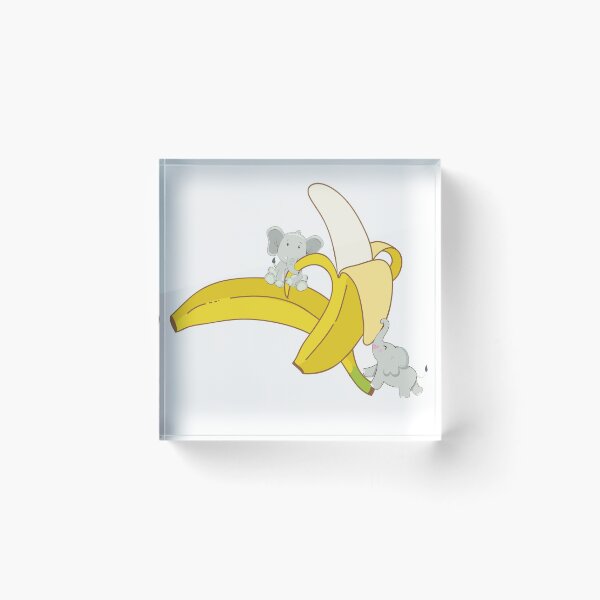Item preview, Elephants eating bananas designed and sold by MaLe87creative.