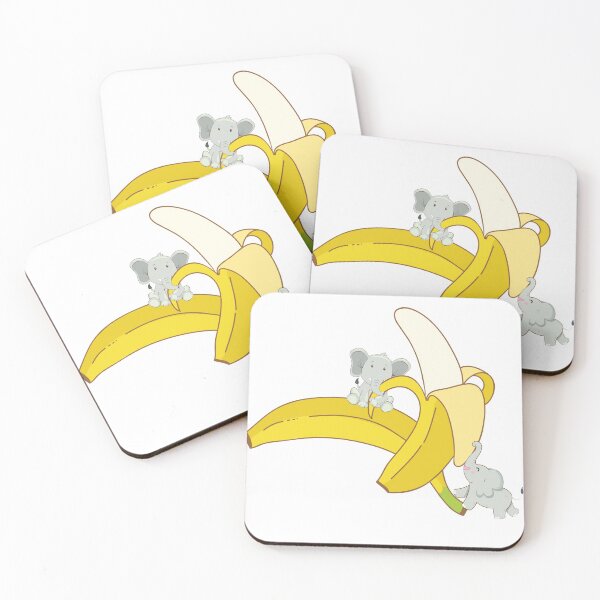 Item preview, Elephants eating bananas designed and sold by MaLe87creative.