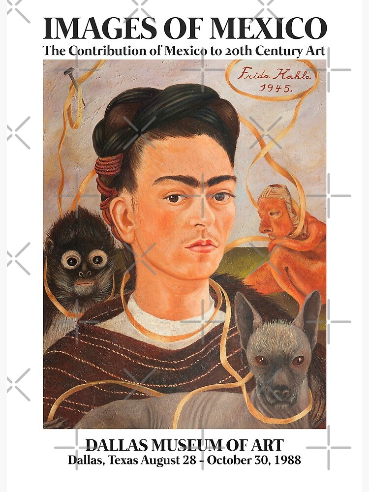 Art Poster Frida Kahlo - Vintage Portrait