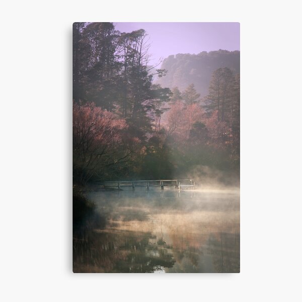 Daylesford Lake - Early Mist Metal Print