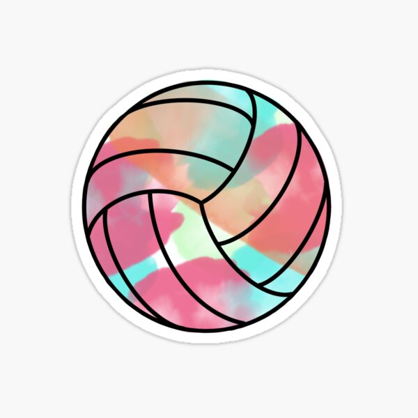 Volleyball Paint Splatter Sticker