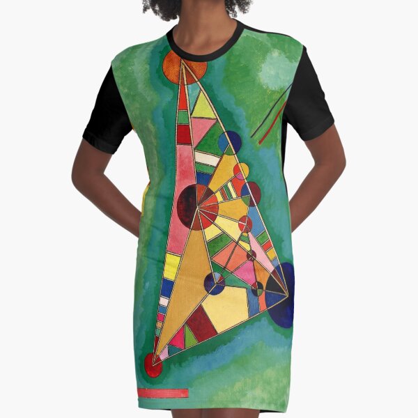 Kandinsky - Multicolored Triangle, abstract art Graphic T-Shirt Dress