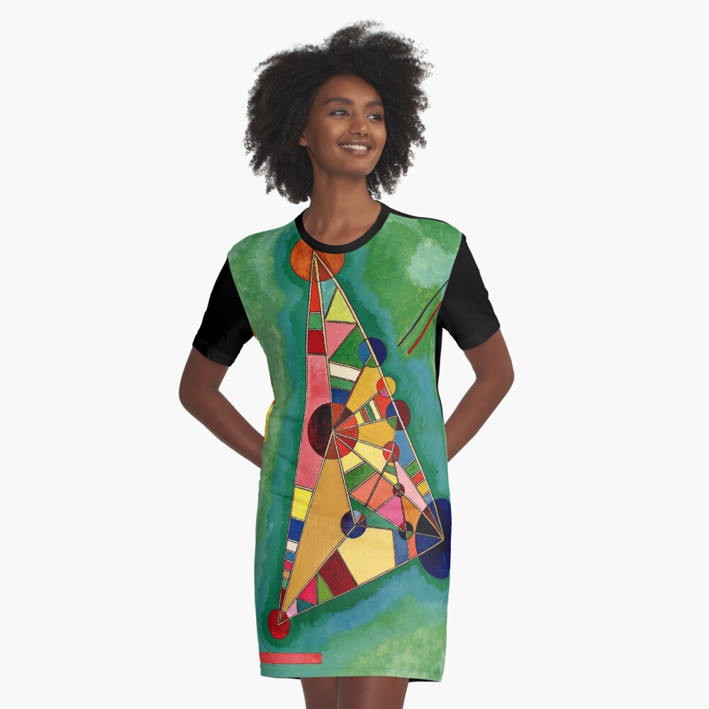 Kandinsky - Multicolored Triangle, abstract art Graphic T-Shirt Dress