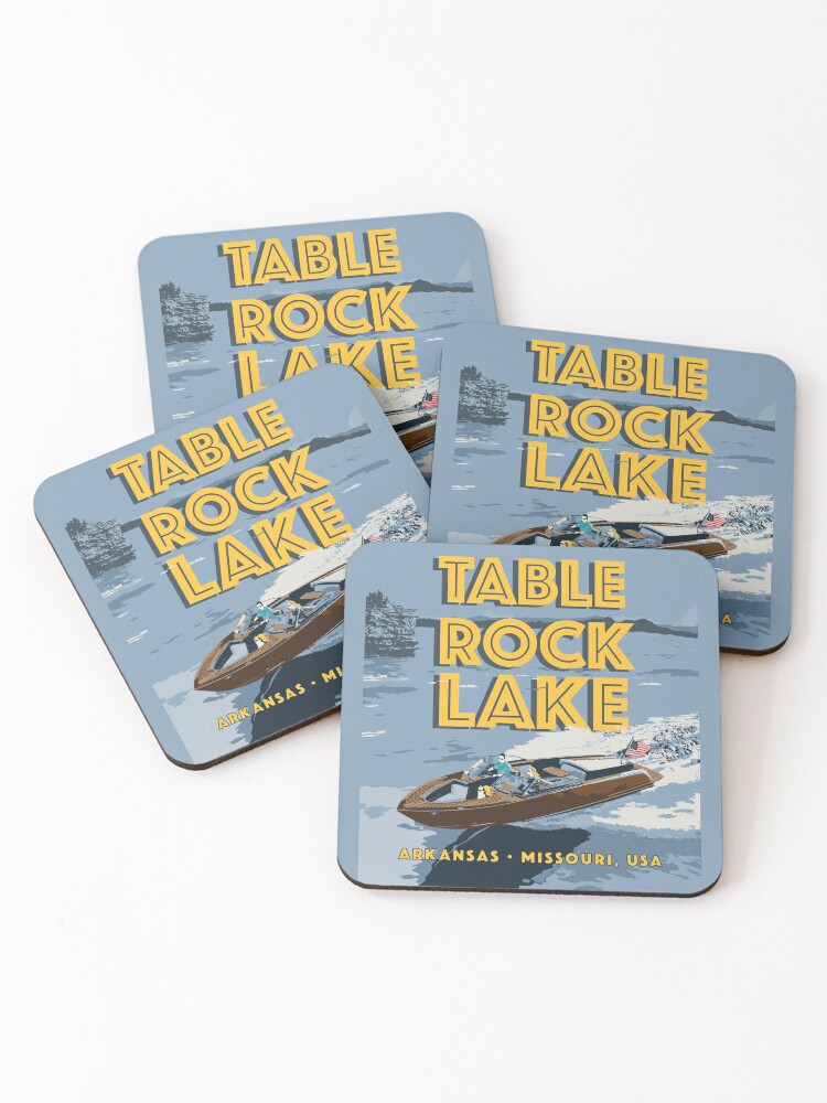 Thumbnail 1 of 5, Coasters (Set of 4), Table Rock Lake, Arkansas, Missouri designed and sold by sreimer.