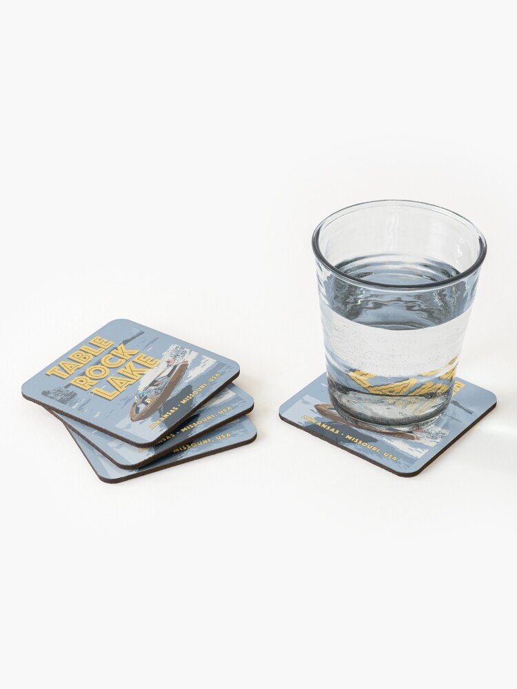 Thumbnail 2 of 5, Coasters (Set of 4), Table Rock Lake, Arkansas, Missouri designed and sold by sreimer.