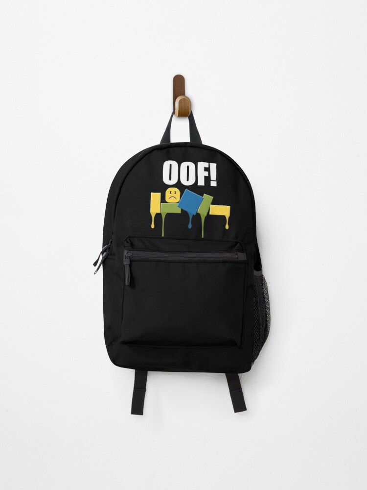 Oof Noob Backpack By Mcfarlandmarvin Redbubble - roblox oof in real life roblox free backpack