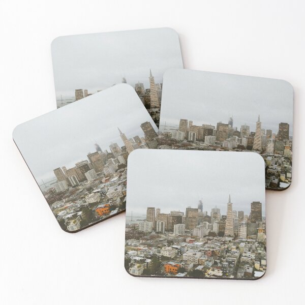 Item preview, Moody Foggy San Francisco Skyline at Dusk designed and sold by Rebecca Li.
