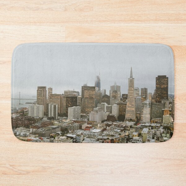Item preview, Moody Foggy San Francisco Skyline at Dusk designed and sold by Rebecca Li.