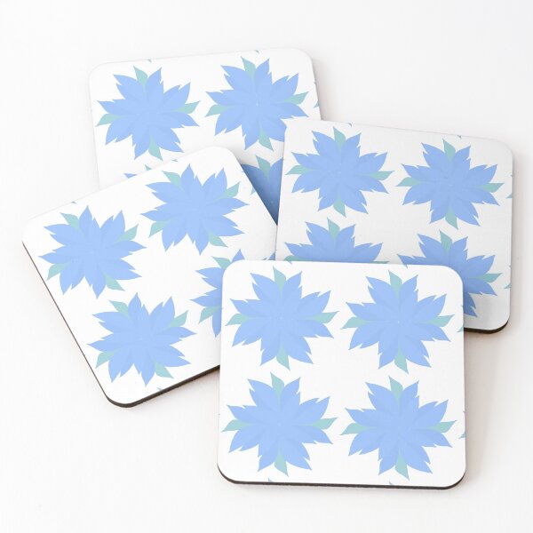 Item preview, Blue and green abstract flower designed and sold by Abstractlara.