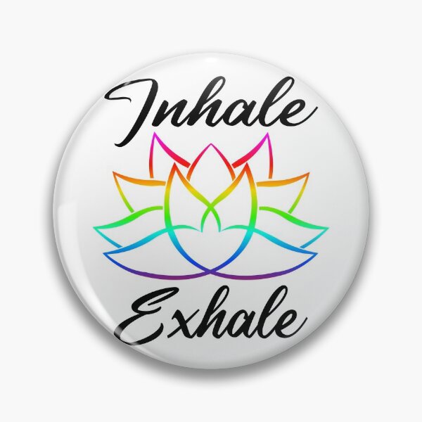 Item preview,  Yoga lotus flower in chakra colors inhale exhale designed and sold by BLucknerDesign.