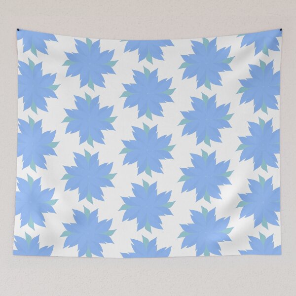 Item preview, Blue and green abstract flower designed and sold by Abstractlara.