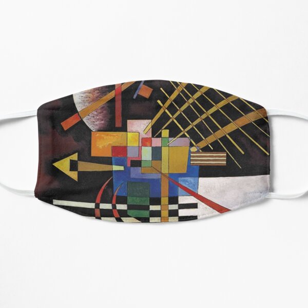 Kandinsky - Above and Left, popular abstract artwork Flat Mask
