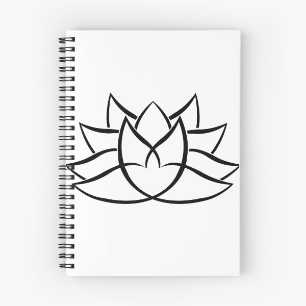 Item preview, Yoga Lotus Flower in black designed and sold by BLucknerDesign.