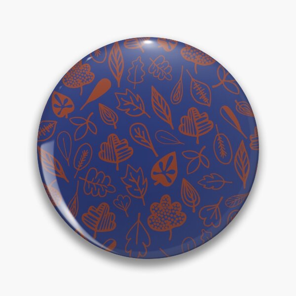 Item preview, leaf pattern blue and orange designed and sold by Tanya-GR.