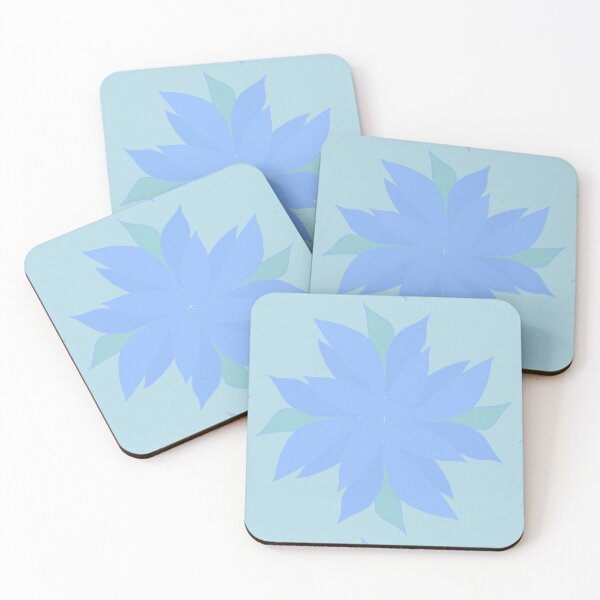 Item preview, Abstract blue and green flower designed and sold by Abstractlara.